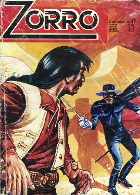 Scan de la Couverture Zorro SFPI Poche n 47